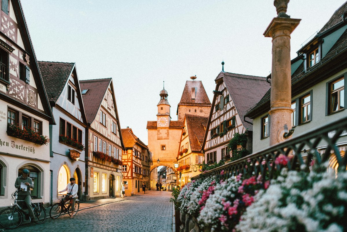 Historische Architektur in einer europäischen Innenstadt